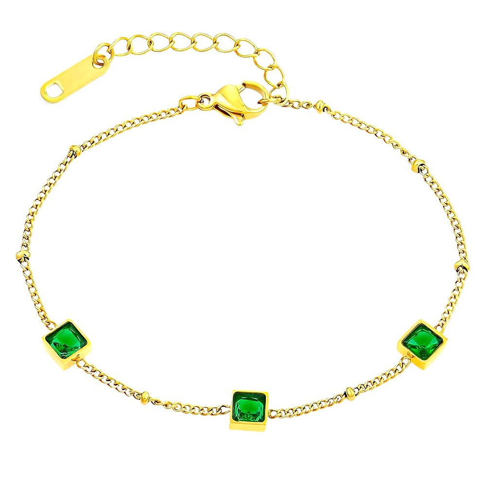 18K GOLD PLATED STAINLESS STEEL BRACELET, INTENSITY